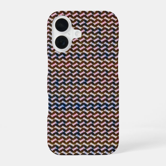 Abstrac zigzag waves geometric pattern design 1289 iPhone case (Back)