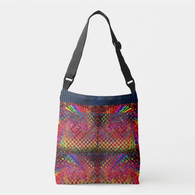 Abstrace Colors Carry-all Crossbody Bag (Front)
