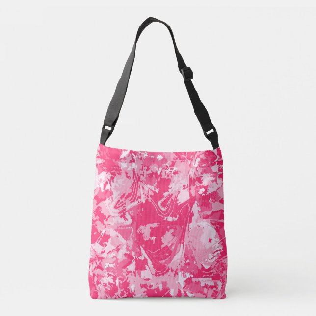 Abstrack Exclusive Pink Pattern Crossbody Bag (Back)