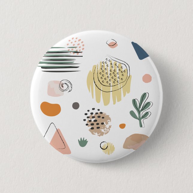 Abstrack Urban Pattern Button (Front)