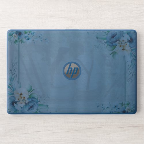 Abstrack white flower HP laptop skin