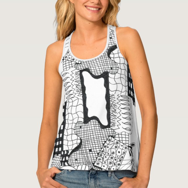 Abstract1 Women's Tank Top (Front)
