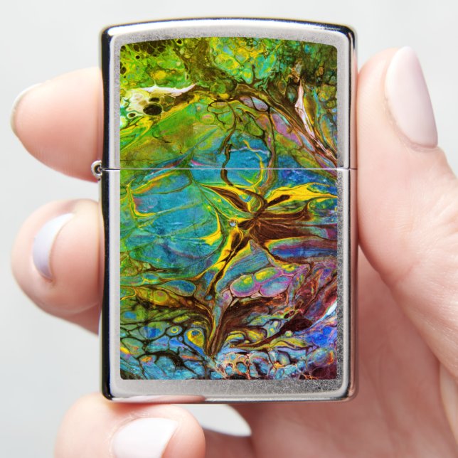 Abstract377 Zippo Lighter (In Hand)
