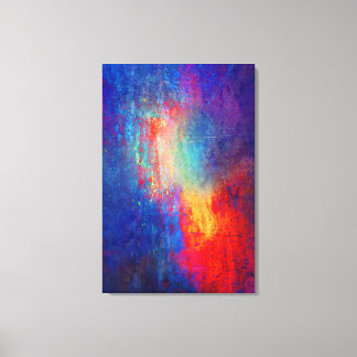 Abstract 004 Multi Color Stretched Canvas Print