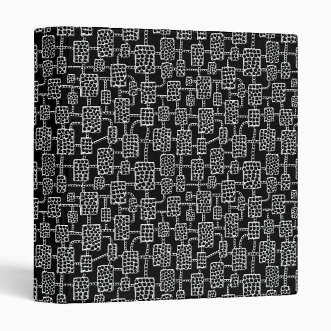 Abstract 041113 (1in) - Quick Silver 3 Ring Binder (Front/Spine)