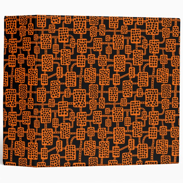 Abstract 041113 (2in) - Orange on Black Binder (Front/Spine)