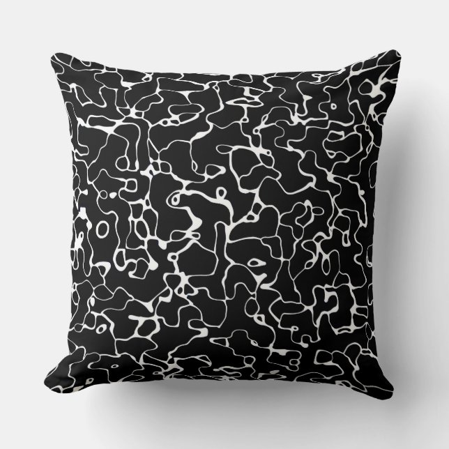 Abstract 080716(9) throw pillow (Front)
