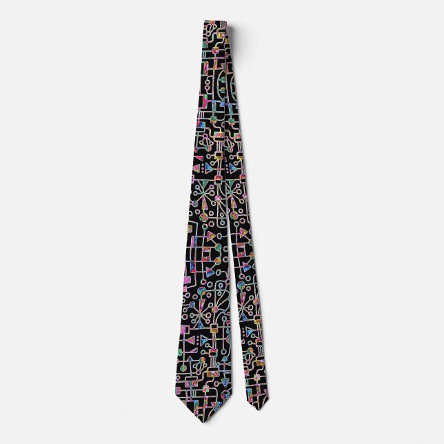 Abstract 090112 v1 neck tie (Front)
