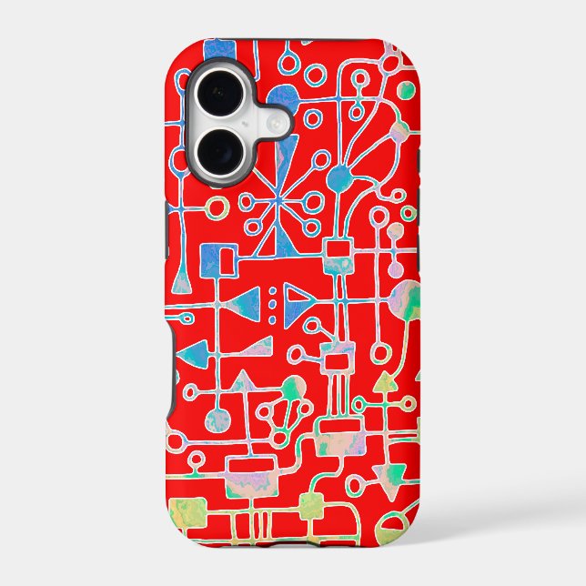 Abstract 090112 v3 iphone case (Back)