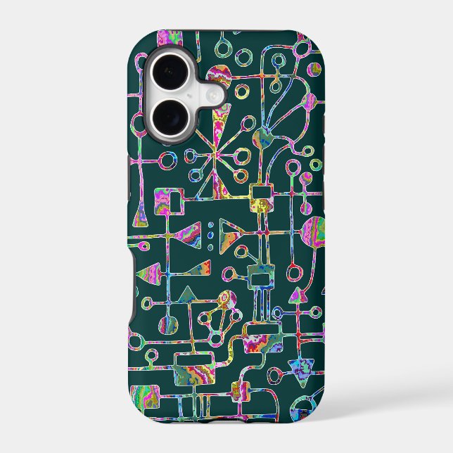 Abstract 090112 v5 iphone case (Back)