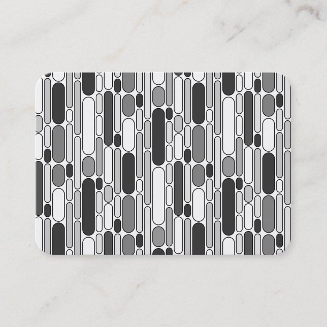 Abstract 100624 - Shades of Gray Business Card (Front)
