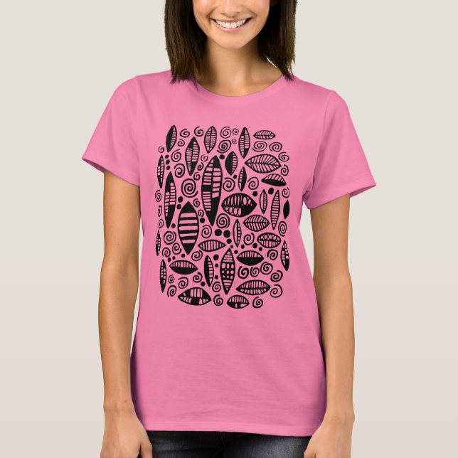 Abstract 100813 - Black T-Shirt (Front)