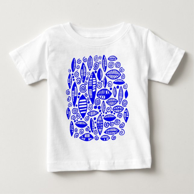 Abstract 100813 - Blue Baby T-Shirt (Front)
