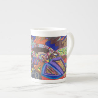 Abstract 109, original fine art bone china mug