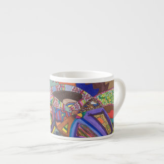 Abstract 109, original fine art espresso cup