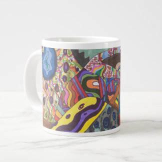 Abstract 109, original fine art giant coffee mug