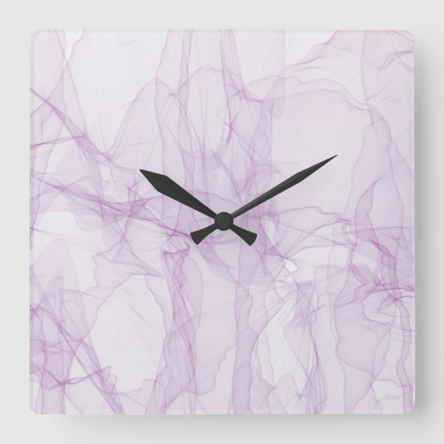 Abstract 10.75" Square Acrylic Wall Clock (Front)