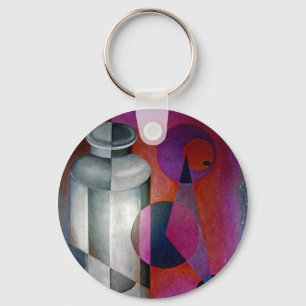 abstract 10 keychain