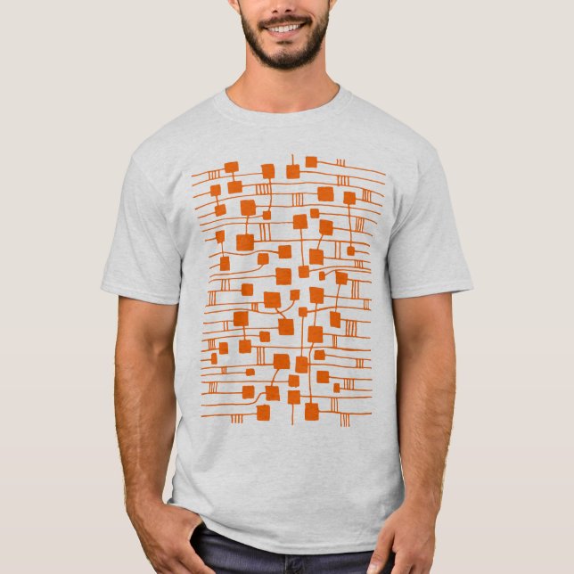 Abstract 111211 - Orange T-Shirt (Front)