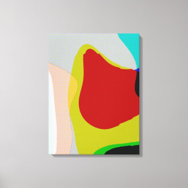 Abstract 1117 - Colorful Pop Art Canvas Print (Front)