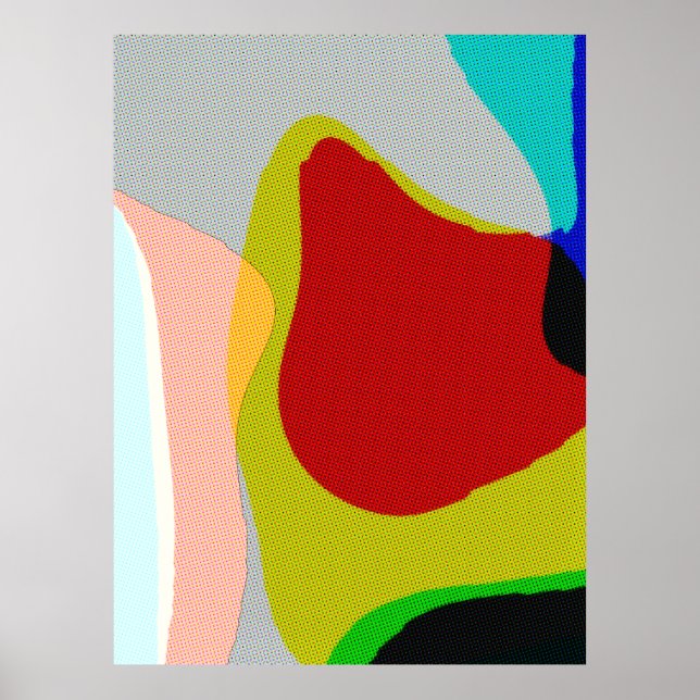 Abstract 1117 - Colorful Pop Art Poster (Front)