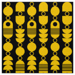 Abstract 140823 - Amber on Black Fabric