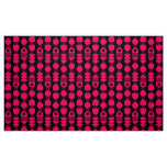 Abstract 140823 - Neon Red on Black Fabric