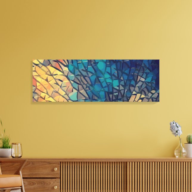 Abstract 14130 canvas print (Insitu(LivingRoom))