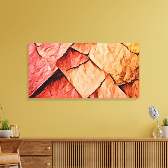 Abstract 14208 canvas print (Insitu(LivingRoom))