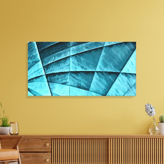 Abstract 14409 canvas print (Insitu(LivingRoom))