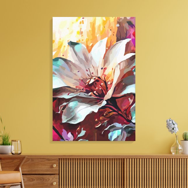 Abstract 14639 canvas print (Insitu(LivingRoom))