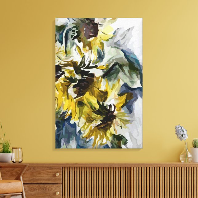 Abstract 14657 canvas print (Insitu(LivingRoom))