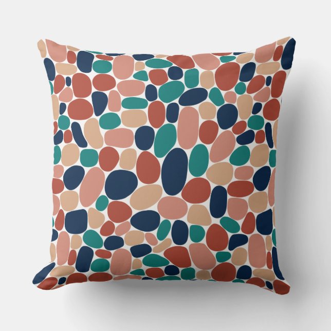 Abstract 160417 - Mineral Colors Throw Pillow (Front)