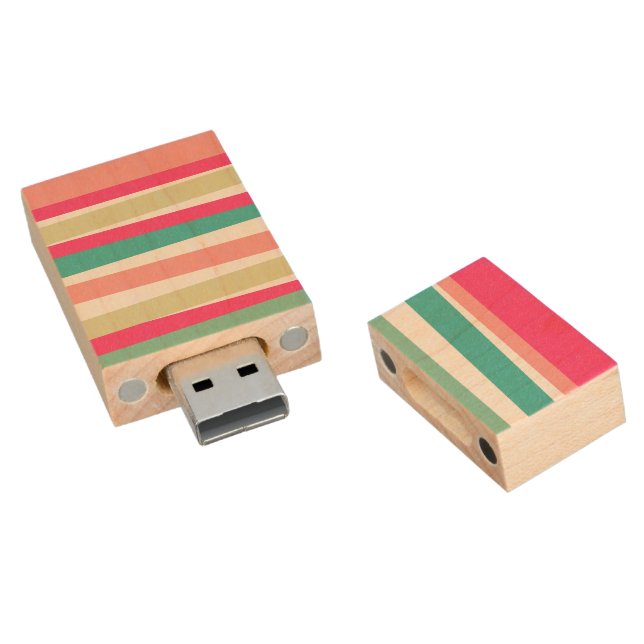 Abstract 170116 wood USB flash drive (Angled)