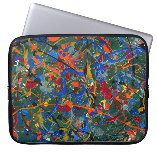 Abstract #17 laptop sleeve (Front)