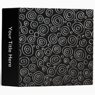 Abstract 181112 - Exotic Metal 3 Ring Binder