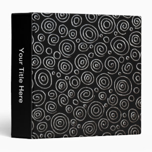 Abstract 181112 - Exotic Metal 3 Ring Binder