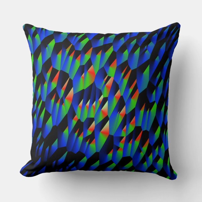 Abstract 190716(03) throw pillow (Front)