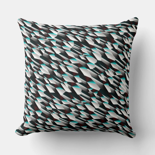 Abstract 190716(06) throw pillow (Front)