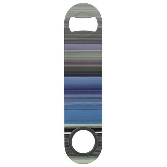 Abstract #1: Blue and gray Speed Bottle Opener (Back)
