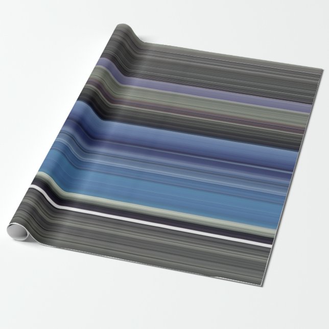 Abstract #1: Blue and gray Wrapping Paper (Unrolled)