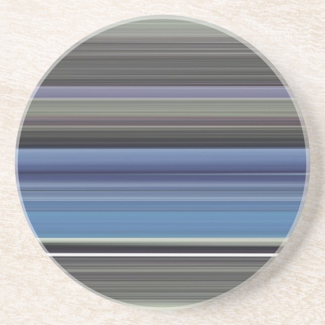 Abstract #1: Blue and grey Drink Coaster (Front)