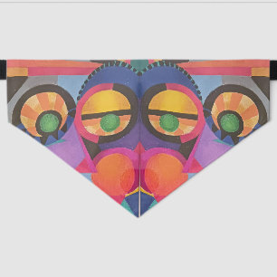 Abstract #1 Doggy Bandana and Collar