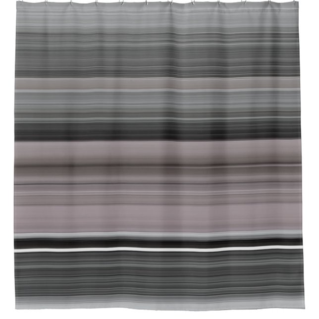 Abstract #1: Gray Shower Curtain (Front)