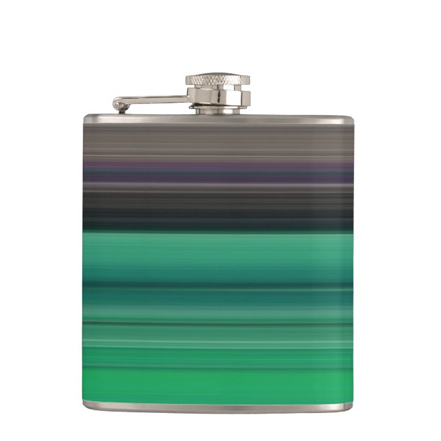 Abstract #1: Green and gray Flask (Front)