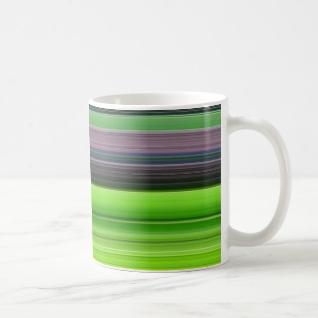 Abstract #1: Lime and gray Coffee Mug (Right)