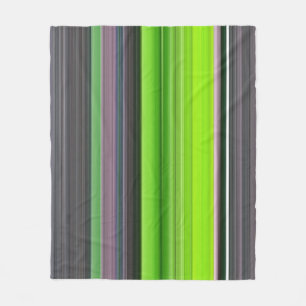 Abstract #1: Lime and gray Fleece Blanket