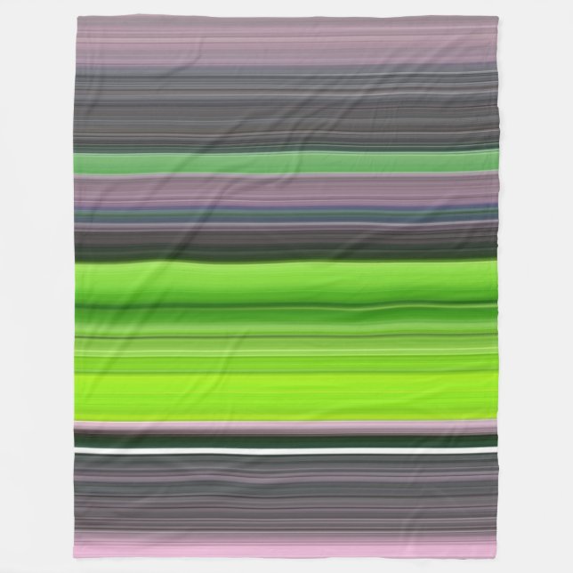 Abstract #1: Lime and gray Fleece Blanket (Front)