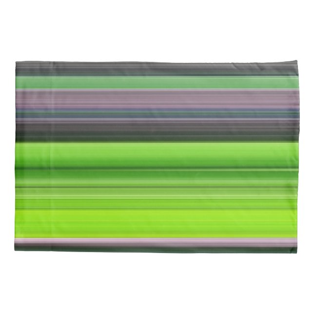 Abstract #1: Lime and gray Pillow Case (Back)