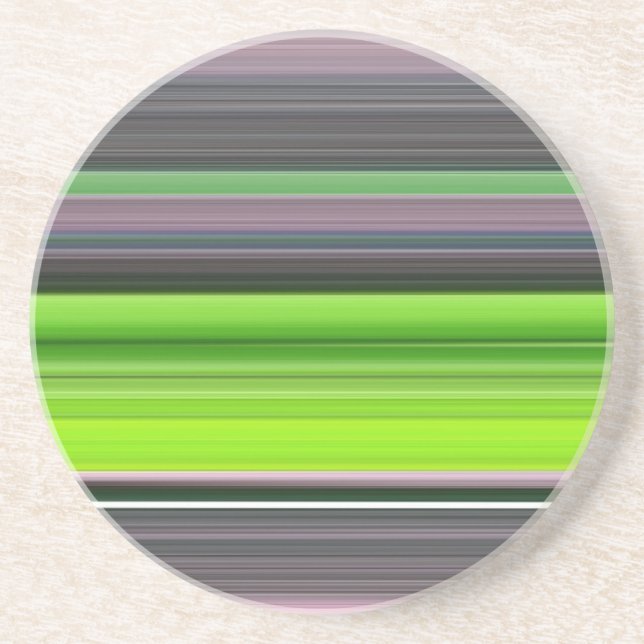 Abstract #1: Lime and grey Drink Coaster (Front)